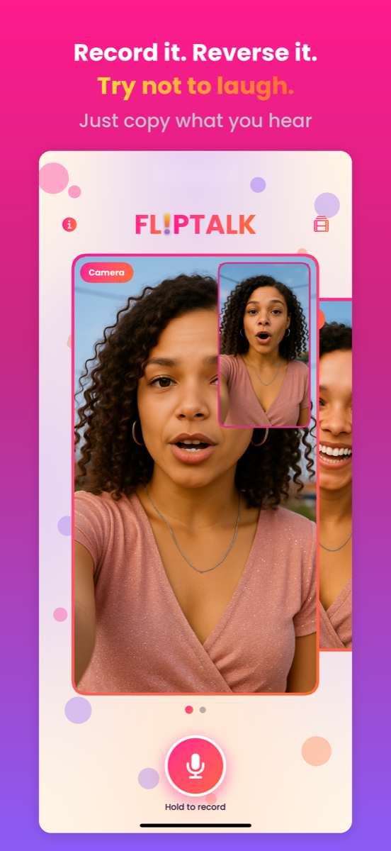 Record a phrase and try to mimic it backwards